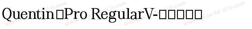 Quentin_Pro RegularV字体转换